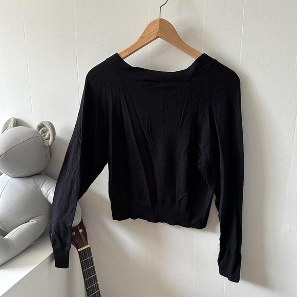 Cozy Fit Black Knit Cardigan Sweater - Picture 6 of 10